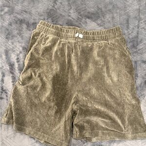 ASOS Men's Corduroy Athletic Shorts - Olive